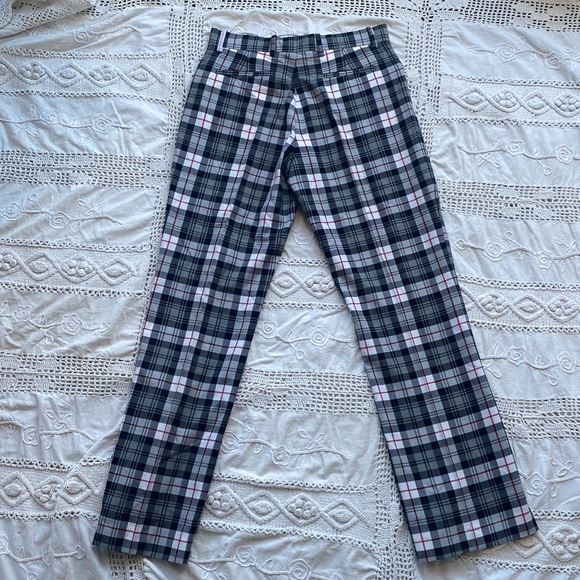 Ian Poulter Design 70s Style Tartan Plaid Trouser - Picture 4 of 7